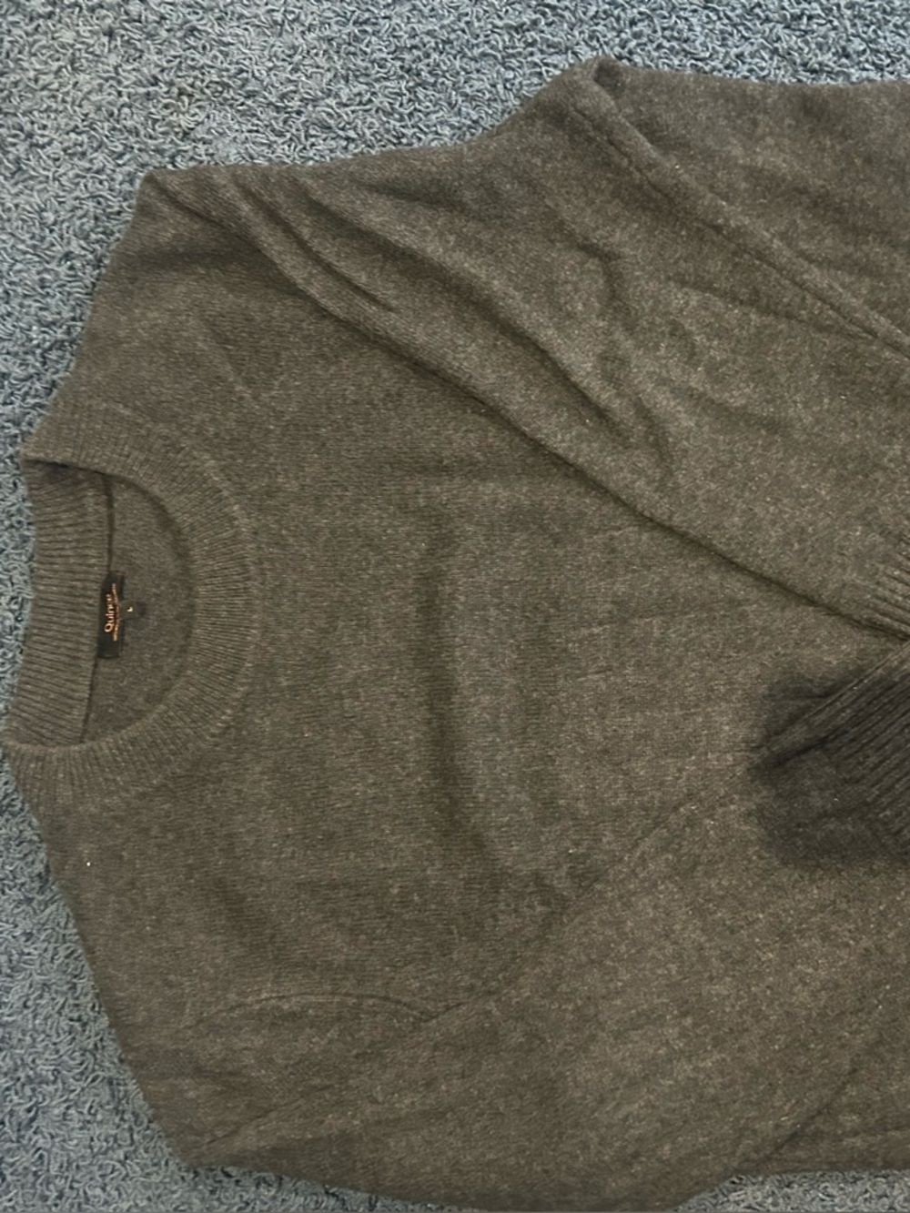 Quince womens Charcoal Gray Crewneck Sweater